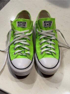 Converse All Star Low Top Sneakers in Neon Green